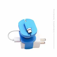 Protection Fixed Silicone Cover Tablet Laptop Charger Cover Power Adapter Organizer Phone Charging Cable Management Case Holder