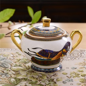 Juego de Té y Café de Porcelana Fina de Lujo Estilo Nórdico con Diseño de Caballo de Guerra, 15 Piezas, Promocional - Product Image 5