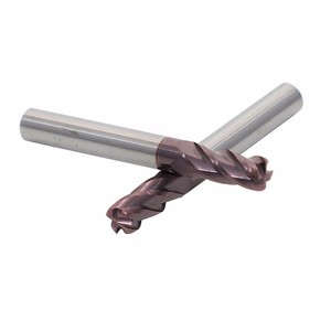 HRC60 Solid Carbide CNC Router Lathe <strong>Tools</strong> 4 <strong>Corner</strong> <strong>Radius</strong> Mill Cutting Flat <strong>End</strong> Mills Coated for Carbon Steel Metal - Product Image 3