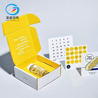 Boîte d'expédition en carton ondulé écologique avec insert pour emballage médical et cosmétique