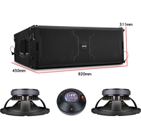 Système audio vidéo professionnel, éclairage de haute qualité, enceinte professionnelle étanche, enceinte passive Line Array, système sonore extérieur