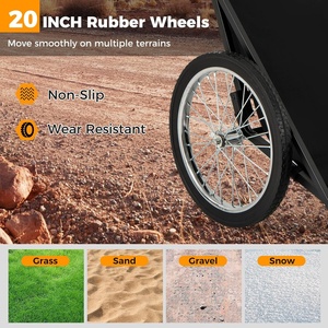 Carrito para Caza Black Deer, Capacidad 550 LBS, Forro de Poliéster, 2 Ruedas Grandes de Goma, 2 Correas con Hebilla, Mango Ergonómico, Resistente - Product Image 4