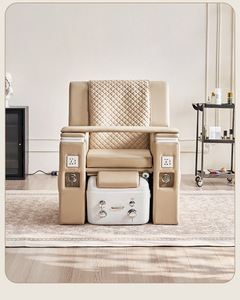 Sillón de Pedicura Multifuncional de Lujo para Salón de Uñas, con Spa para Pies, Reclinable, Ajustable, Eléctrico y con Masaje - Product Image 4