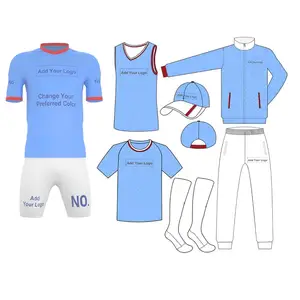 Ensemble de maillot de football uniforme pour hommes, vêtements de football, personnalisé, équipe de sublimation, ventes chaudes, 2022