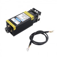 Módulo láser azul de 2W Cabezal láser enfocable 445-450nm Pieza de grabador láser con control PWM + cable 3P-DC