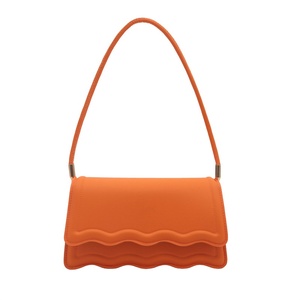 <span class=keywords><strong>Nuove</strong></span> <span class=keywords><strong>Tendenze</strong></span>: Borse Donna Cross-border Autunno Inverno, Borsa a Spalla Singola in PU Tinta Unita con Design Sottobraccio in Pizzo - Product Image 5
