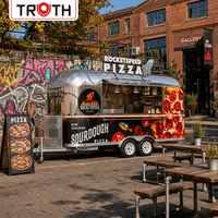 Mobiler Pizza-Foodtruck mit Vollausstattung Kommerzielles Straßenverkaufsfahrzeug für Pizza, Bäckerei und Outdoor-Catering
