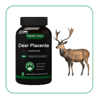 Ausreson Vegan Cerf Placenta Capsules Cheveux Peau Ongles Supplément Multivitaminé Cerf Placenta Softgel Capsules