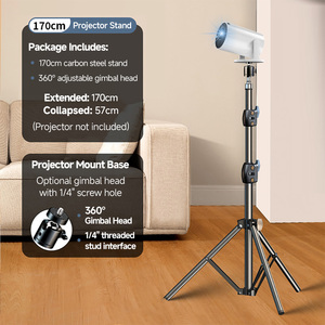 Topleo máy chiếu đứng sàn hy320 hy300 Pro cộng với proyector Máy chiếu di động khung đứng gắn trần máy chiếu treo tường - Product Image 5