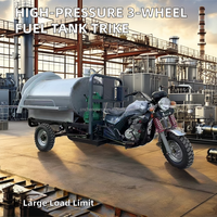 Tricycle-citerne à eau personnalisable en gros d'usine, 250cc, à essence, pour la distribution d'eau
