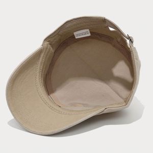 New Korean Solid Color Cotton <b>Flat</b> Top Baseball <b>Cap</b> <b>Men</b> Women Outdoor Casual Sports Camp Hat for <b>Men</b> - Product Image 5