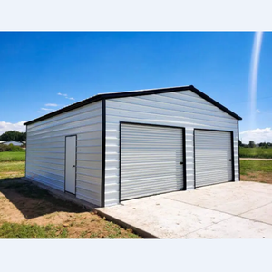Garage Economico con Telaio in Acciaio e Pannelli Isolanti, Tettoia per Parcheggio Auto, Carport Prefabbricato in Acciaio Leggero, Mini Magazzino - Product Image 5