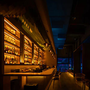 مكتب استقبال تجاري من الخشب الصلب بطراز صناعي مخصص للبار والقهوة والمطعم المشوي والصالة الرياضية والبلياردو لتناول الطعام - Product Image 4