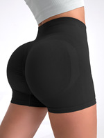 2024 nouveau short de Yoga de gymnastique taille haute côtelé séchage rapide sans couture bout à bout couleur leggings