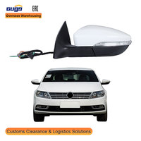 GUGO 3C8857507AP9B9 3C8857508AP9B9 Rétroviseur latéral électrique pliable avec éclairage de courtoisie pour Volkswagen CC 2010-2018