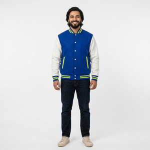 OEM Customizable <b>Men's</b> 100% Fleece Chenille Embroidery <b>Baseball</b> Letterman Varsity <b>Jacket</b> CollegeBaseballjacket <b>for</b> <b>men</b> - Product Image 1