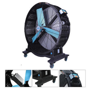 Ventilador de gimnasio sin escobillas con imán permanente móvil de 720mm a 1500mm, ventilador de pie de flujo de aire grande para ventilación de gimnasio, ventilador de refrigeración - Product Image 3