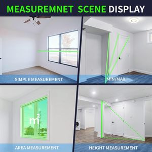 Máy đo khoảng cách laser hiệu suất cao với chức năng xoay màn hình màu xanh lá cây và laser tăng cường - Product Image 5