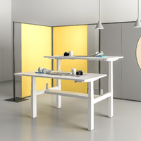 Meuble de bureau moderne, table de bureau modulaire pour le personnel, bureau pour 2 personnes, poste de travail