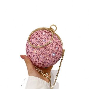 Pochette de luxe vert émeraude à paillettes élégante pochette de soirée en strass pour femme - Product Image 1