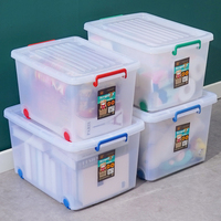 Xingsheng Vente en gros de boîtes de rangement modernes et écologiques pour la maison, grande capacité 33L 40L 46L 58L, de bonne qualité, vendues en supermarchés