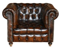 Sofá Chesterfield de Dos Plazas de Alta Calidad, Moderno, de Cuero, para Sala de Estar, Sofá de Tela Buff de Lujo Moderno
