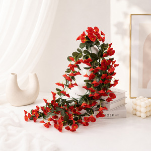 Fleurs artificielles Gaomi Small Morning Glory pour la décoration de clôtures de cour, les accents d'allée de mariage, les vitrines de magasin, longues fleurs en soie - Product Image 5