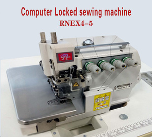 Machine à coudre industrielle informatisée à grande vitesse, à bras mobile, à deux aiguilles et cinq fils, pour la <span class=keywords><strong>couture</strong></span> de bords de jeans et de t-shirts RNEX4-5 - Product Image 4