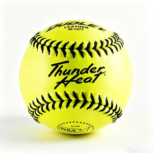 ลูกซอฟต์บอล <span class=keywords><strong>7</strong></span> ออนซ์ Dudley 4L-311Y Fast Pitch, ลูกซอฟต์บอลสำหรับการแข่งขันอย่างเป็นทางการของลีกลีทีลล์ลีก, แกนคอร์กหุ้มด้วยหนัง, ขนาด .47 COR.375 น้ำหนัก ปอนด์ 1 ปอนด์ - Product Image 4