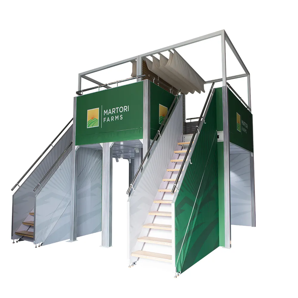 New Design Modular Aluminum Two Story Stand Advertising Trade Show Equipment Double Deck Exhibition Booth