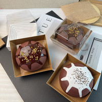 Jouet anti-stress personnalisable en polyuréthane en forme de pain vapeur au chocolat, souple et à récupération lente, 7cm/9cm