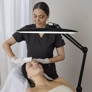 1600 Lumens LED <b>Desk</b> Lamp with Clamp 20 Inches 24W Bright <b>Desk</b> Light Adjustable Arm Dimmable Lamp for Home Office <b>Nail</b> Light - Product Image 3