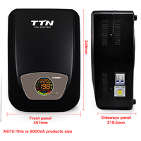 TTN 10 kVA 10 Kilowatt Stabilisateur/Régulateur de Tension Automatique CA Mural Monophasé 220V, Prix d'Usine