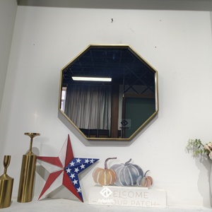 Espejo de Pared Octagonal Retro Americano de 60 cm, Decoración del Hogar, Decoración para Colgar en la Pared, Marco de Lujo, Decoración para Colgar en la Pared de la Sala de Estar - Product Image 6
