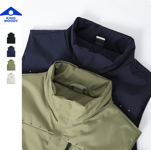 2024 Logo kustom pria kualitas tinggi tanpa lengan tahan air Puffer rompi kerja poliester tahan angin untuk musim dingin sublimasi pria - Product Image 2