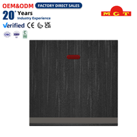 Interrupteur sectionneur de cuisinière OEM 1 poste 45A DP avec indicateur néon, finition noire brossée, interrupteurs muraux haute intensité