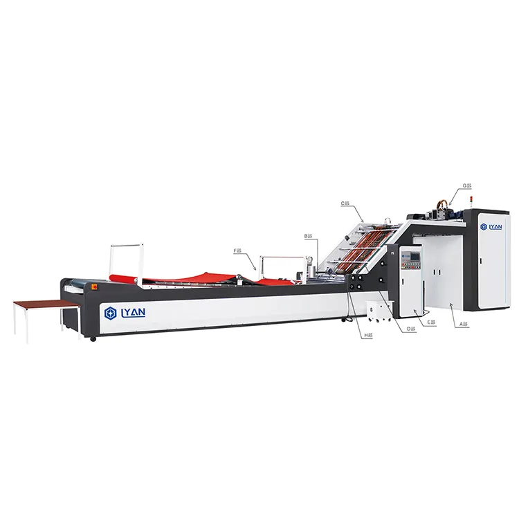Automatic high speed flute laminator/litho cardboard corrugated paper glue laminating machine