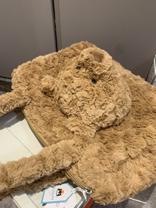 Bolso Tote de Gran Capacidad con Cabeza de Oso de <span class=keywords><strong>Peluche</strong></span>, Bolso de <span class=keywords><strong>Hombro</strong></span> de Piel Sintética Suave con Correa Ancha para Laptop, iPad, Bolso de Invierno para Mujer - Product Image 5