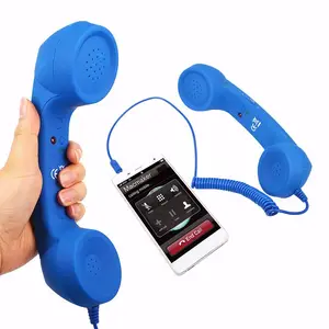 Élégante casque de téléphone portable rétro sans fil, avec écouteurs filaires, récepteur pour téléphone portable confortable