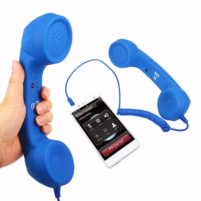 Wireless Retro Telephone Handset and Wired Phone Handset Receivers Headphones for Mobile Phone with Comfortable cal
