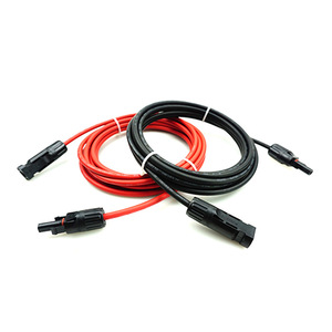 Mc4 Solar Extension Cable 2m Red Black Pv Connector For Solar Panel Battery Inverter - Product Image 1