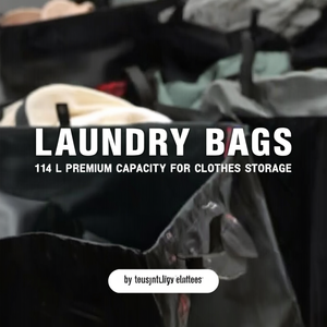 Borsa per biancheria da 114 L di capacità premium per la conservazione dei vestiti - Product Image 3