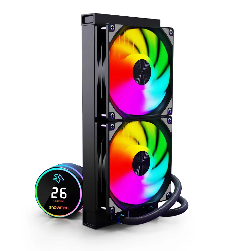 SNOWMAN Amd/Intel Serie 240mm Flüssig wasserkühler Großes Luftvolumen Wasser kühlung CPU Aio Wasserkühler für Gaming Pc