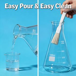 <span class=keywords><strong>Fiole</strong></span> Erlenmeyer en verre borosilicaté résistant à la chaleur, 5-10000 ml, transparente, graduée, conique, verrerie de laboratoire de <span class=keywords><strong>chimie</strong></span> scientifique - Product Image 6