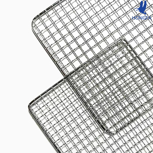 Portable BBQ Grill Wire Cooking Grate 40x25cm Easily Cleaned For Outdoor Grilling Meat - Product Image 2