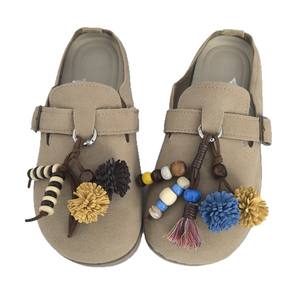 Birkenstocks Décorations de chaussures avec boules de fourrure de cône de pin Perles en bois Perles décoratives en métal pour accessoires - Product Image 5