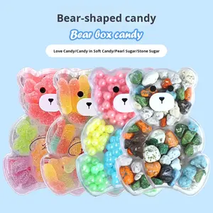 Snack duri con pietre di perle di cioccolato aromatizzate e fruttate in scatola di orso per bottiglie per il tempo libero per bambini inclusi - Product Image 2