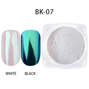 Neon Aurora Unicorn Chrome Nail Powder White Mirror Effect Fairy Moon Nail Pigment - Product Image 6