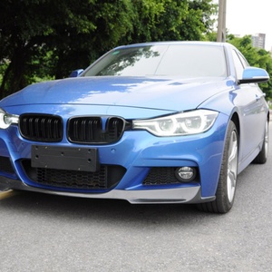 Spoiler avant en fibre de carbone style V, séparateur d'aile, lèvre de pare-chocs pour pare-chocs BMW F30 M Tech - Product Image 2