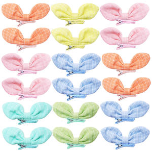 Moño Decorativo para Mascotas, Hecho a Mano, Transpirable y Ecológico, de Tela de Poliéster, con Diseño de Orejas de Conejo y Flores, para Perros y Gatos - Product Image 6